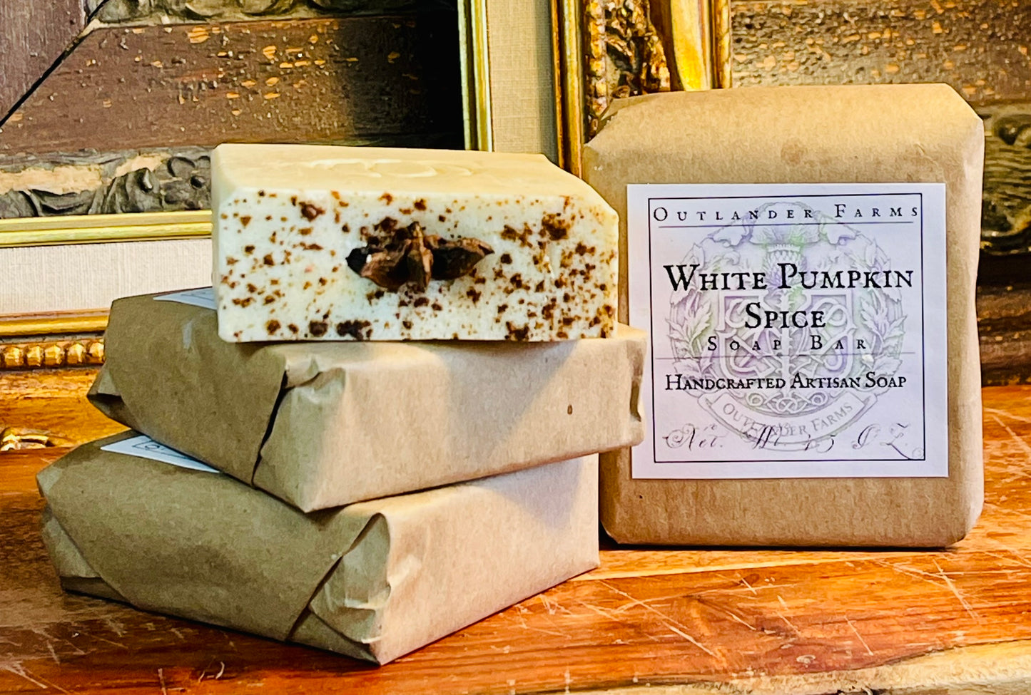 White Pumpkin Spice Soap Bar