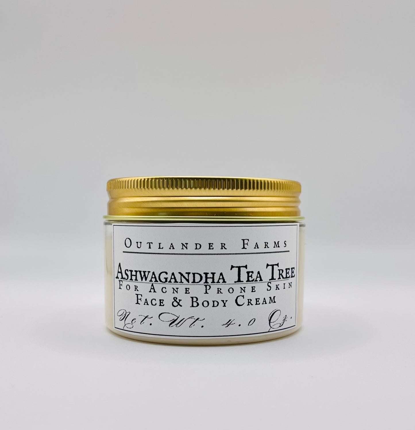 Ashwagandha Tea Tree Face and Body Lotion for Acne-Prone Skin