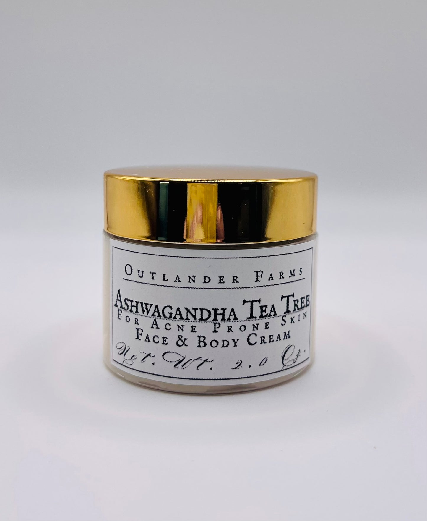 Ashwagandha Tea Tree Face and Body Lotion for Acne-Prone Skin