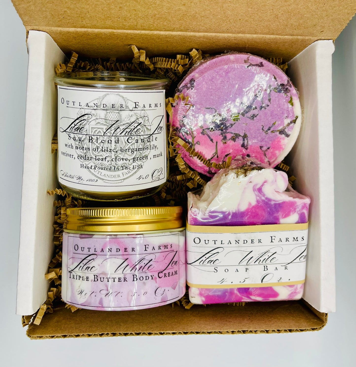 Lilac White Tea Spa at Home Gift Set
