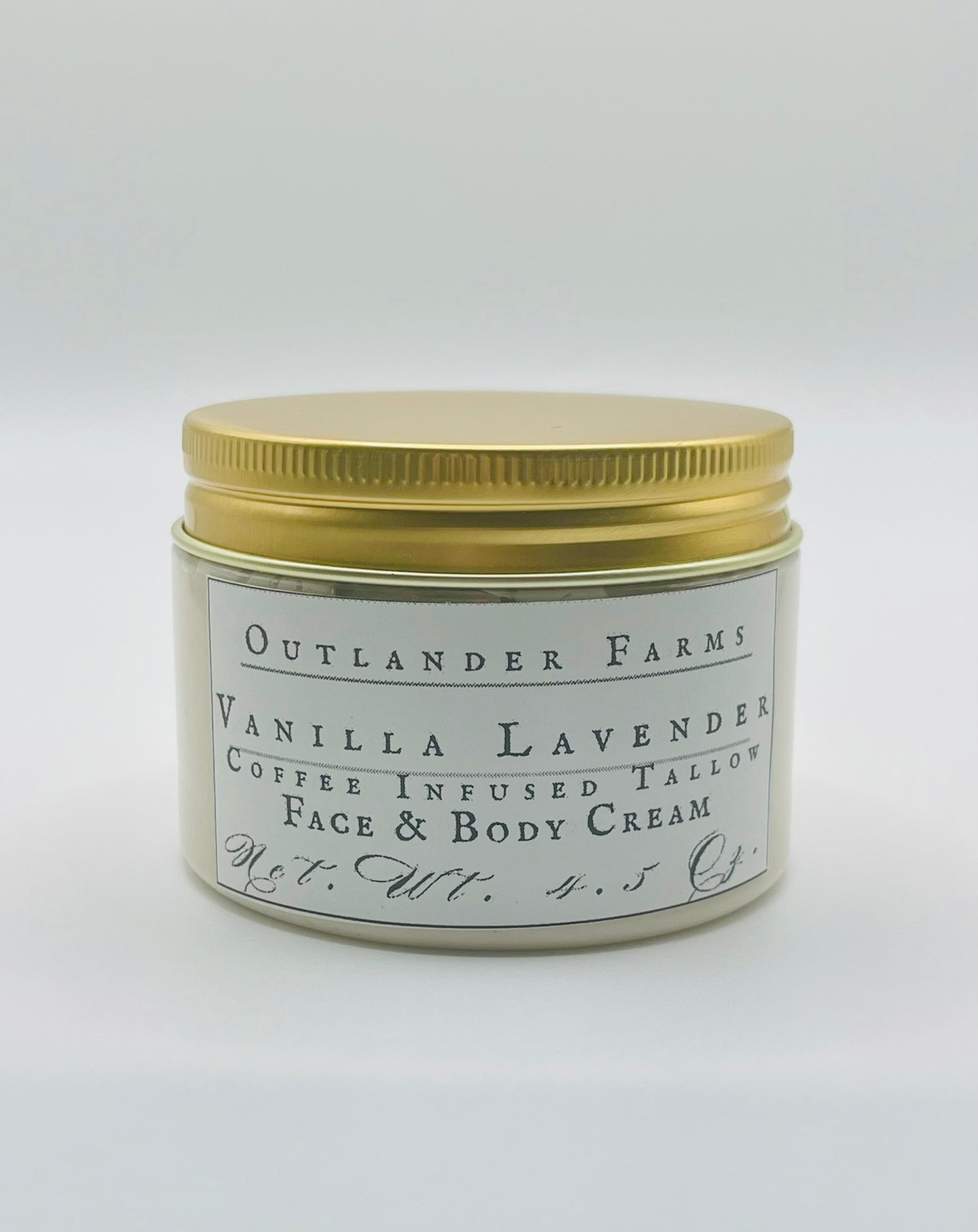 Vanilla Lavender Coffee-Infused Beef Tallow Moisturizer