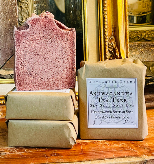 Ashwagandha Tea Tree Sea Salt Soap Bar
