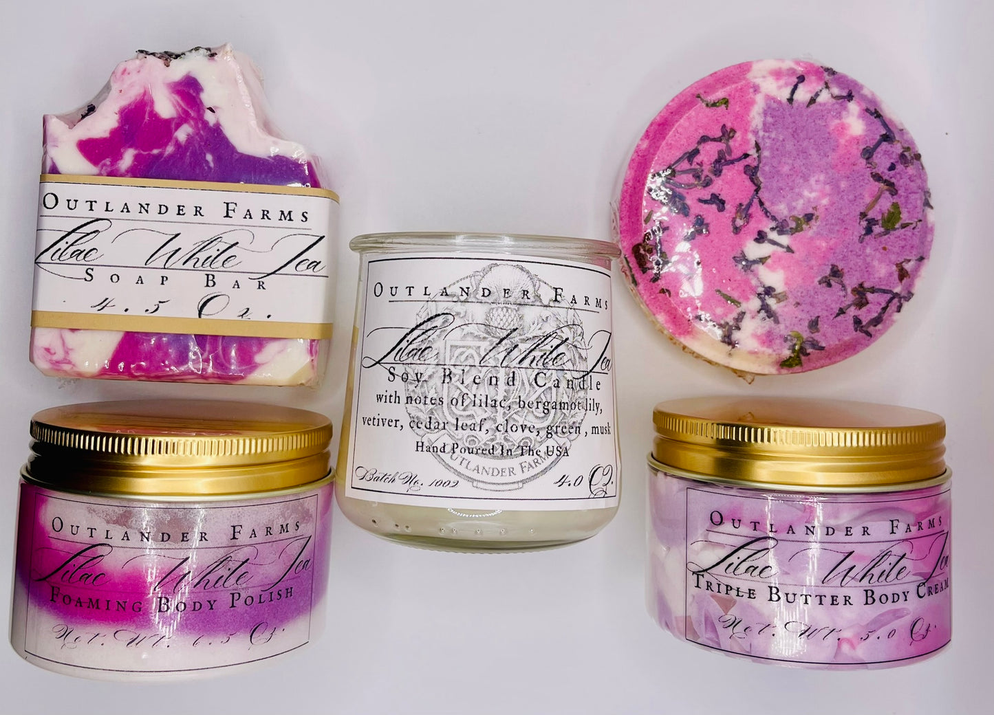 Lilac White Tea Spa at Home Gift Set